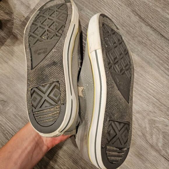 Converse High Top Junior size 6 Gray One Star Womens size 8 - Picture 4 of 6